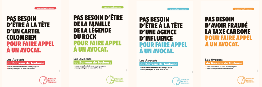 Affiches Campagne Ordre des Avocats 2024